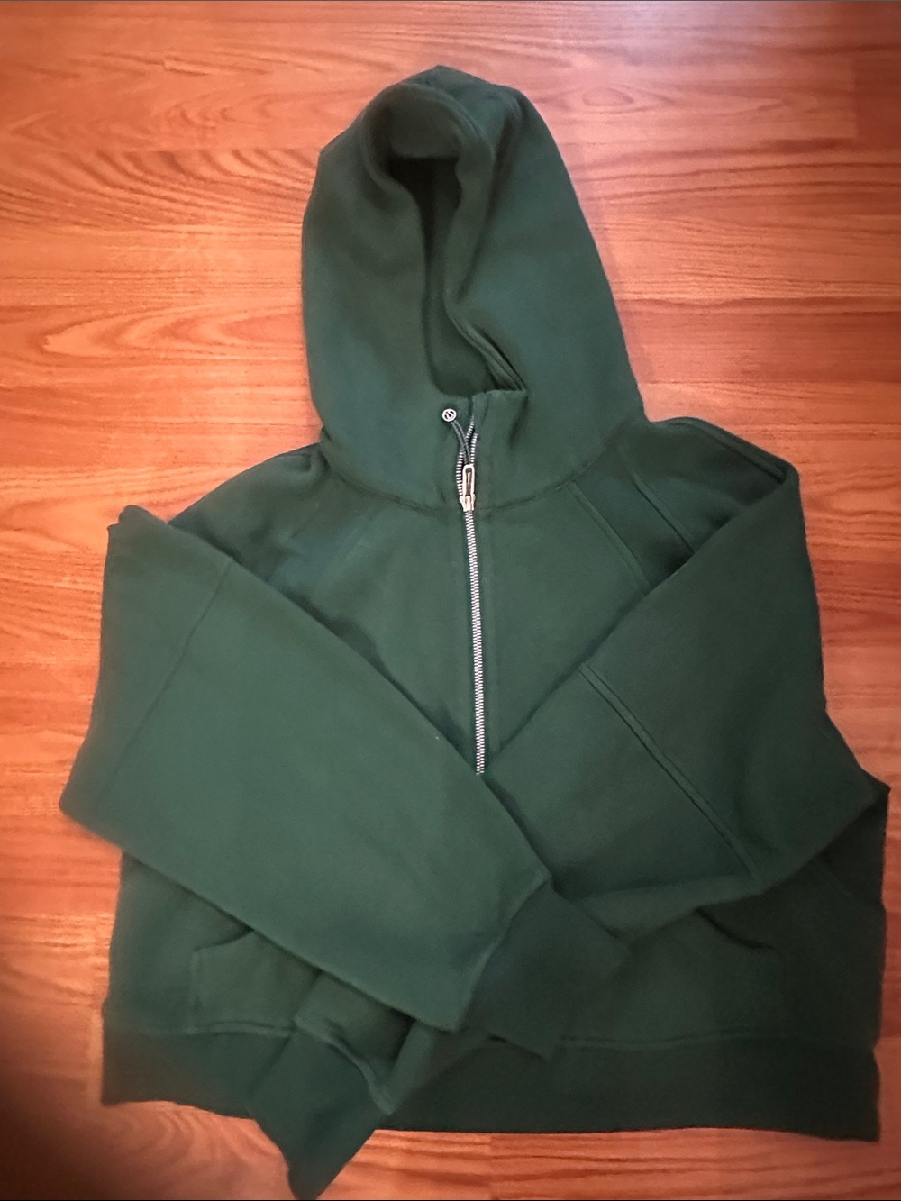 lululemon athletica Dark Green Quarter-Zip Hooded Jacket